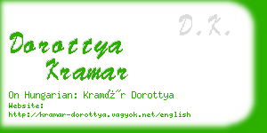 dorottya kramar business card